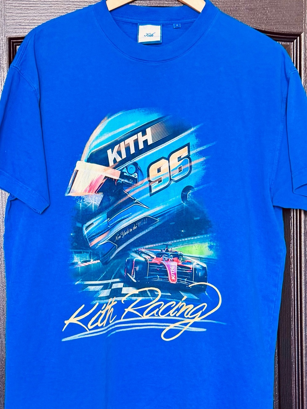 Kith Racing F1 Graphic Tee – Men’s Small – Royal Blue Preowned